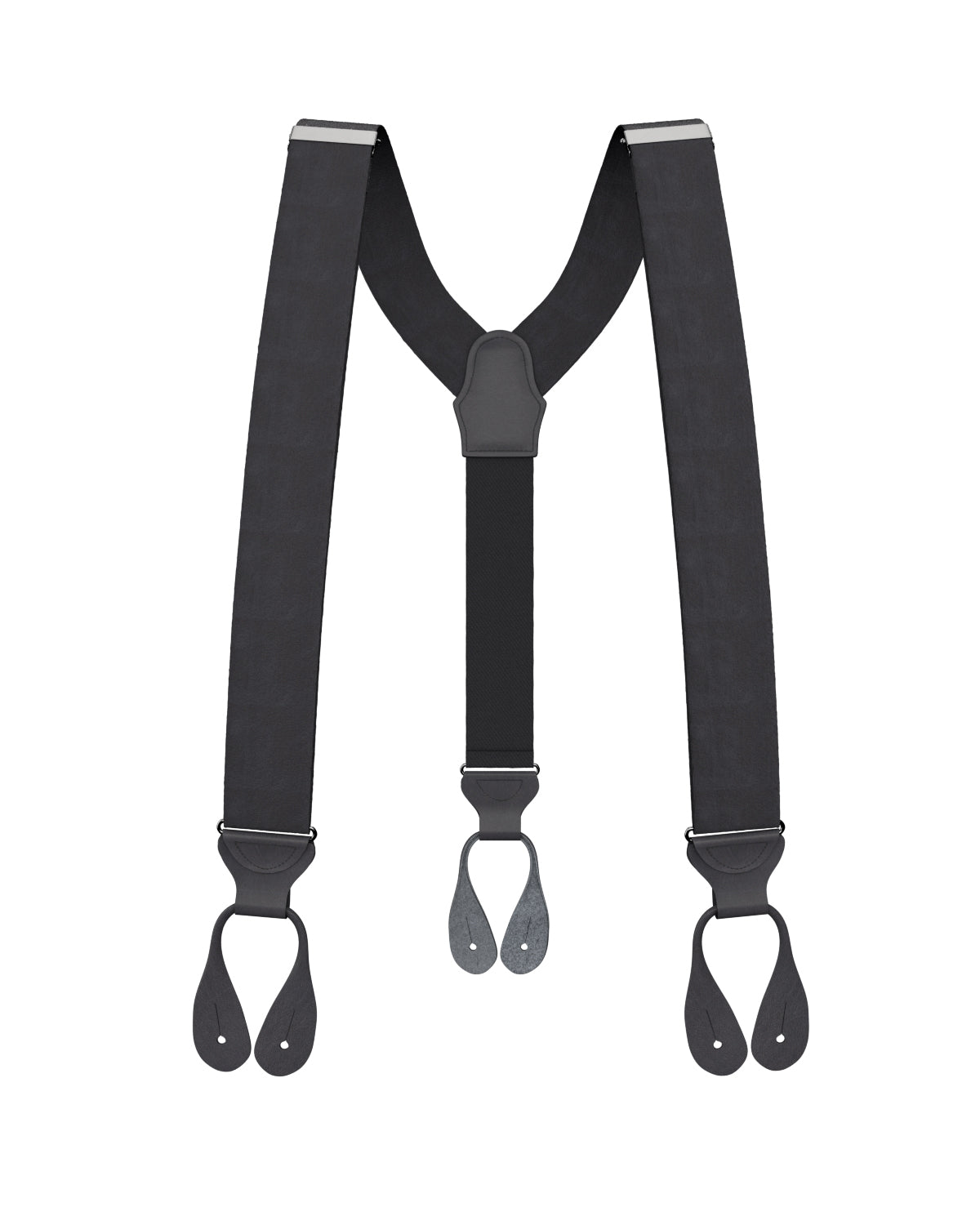 Black Silk Suspenders - KK & Jay Supply Co.