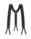 Navy Silk Braided End Suspenders - KK & Jay Supply Co.