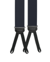 Navy Silk Braided End Suspenders - KK & Jay Supply Co.