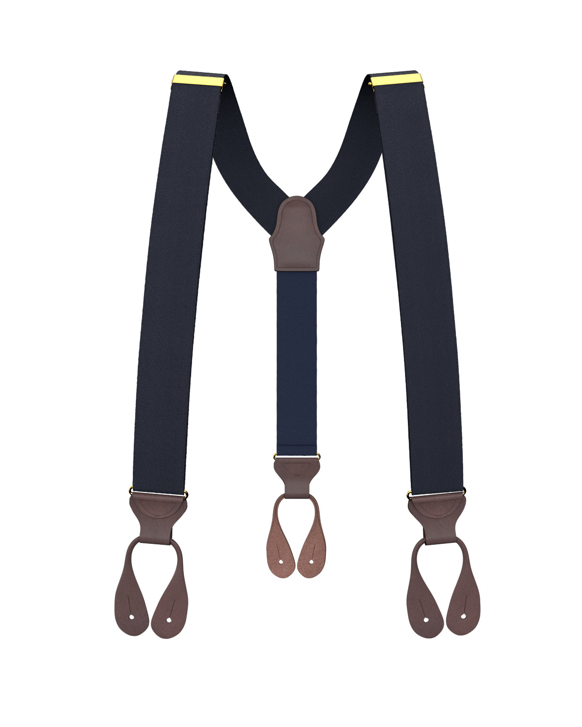 Navy Silk Suspenders - KK & Jay Supply Co.