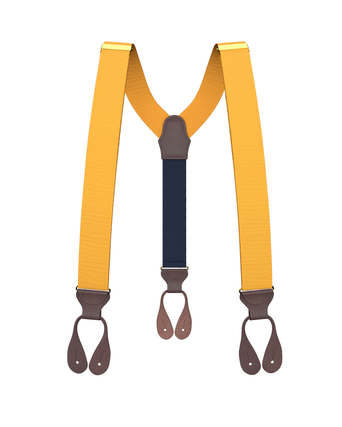 Gold Grosgrain Suspenders - KK & Jay Supply Co.