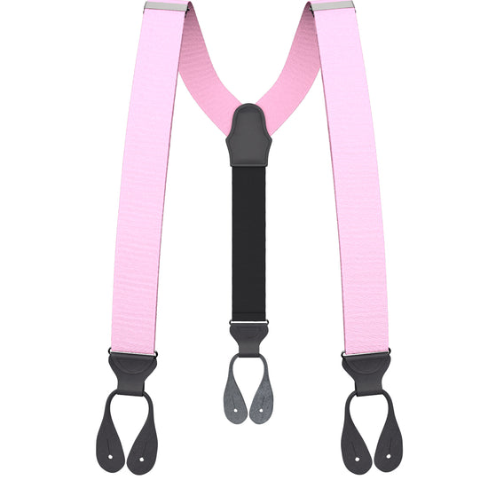 Light Pink Grosgrain Suspenders - KK & Jay Supply Co.