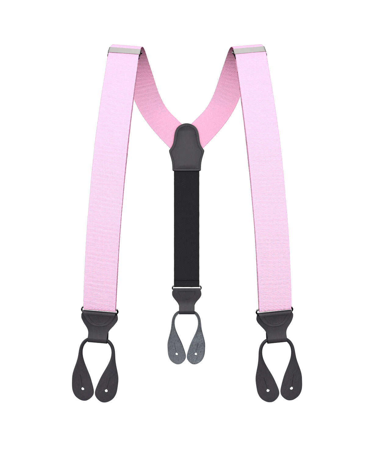 Light Pink Grosgrain Suspenders - KK & Jay Supply Co.