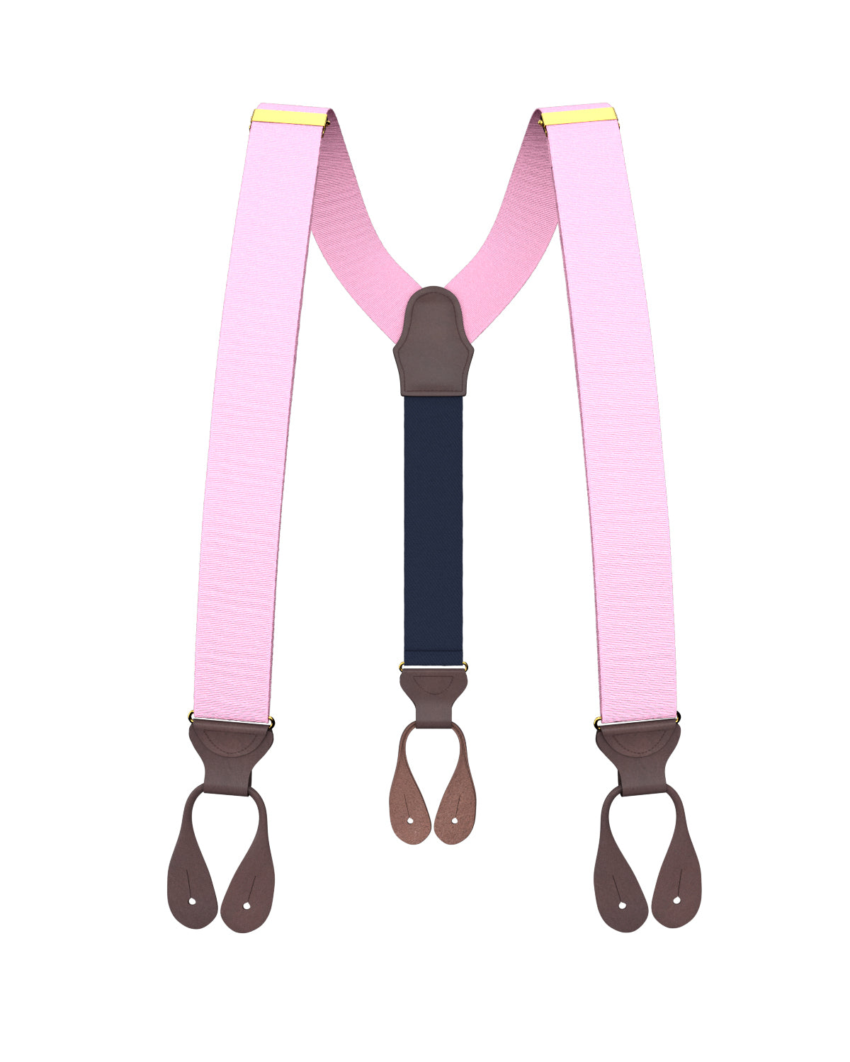 Light Pink Grosgrain Suspenders - KK & Jay Supply Co.