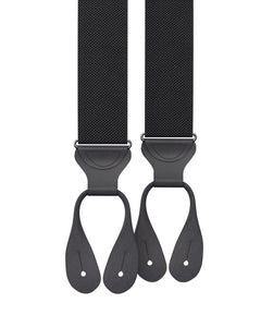 Black Pique Suspenders - KK & Jay Supply Co.