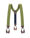 Olive Grosgrain Suspenders - KK & Jay Supply Co.