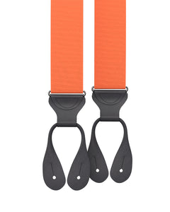Orange Grosgrain Suspenders - KK & Jay Supply Co.