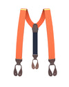 Orange Grosgrain Suspenders - KK & Jay Supply Co.
