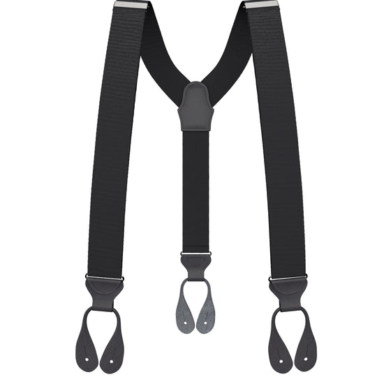 Black Moire Suspenders - KK & Jay Supply Co.