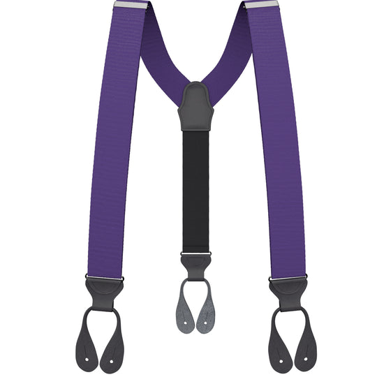 Purple Grosgrain Suspenders - KK & Jay Supply Co.