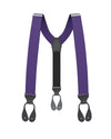 Purple Grosgrain Suspenders - KK & Jay Supply Co.