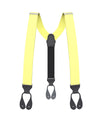 Pale Yellow Grosgrain Suspenders - KK & Jay Supply Co.