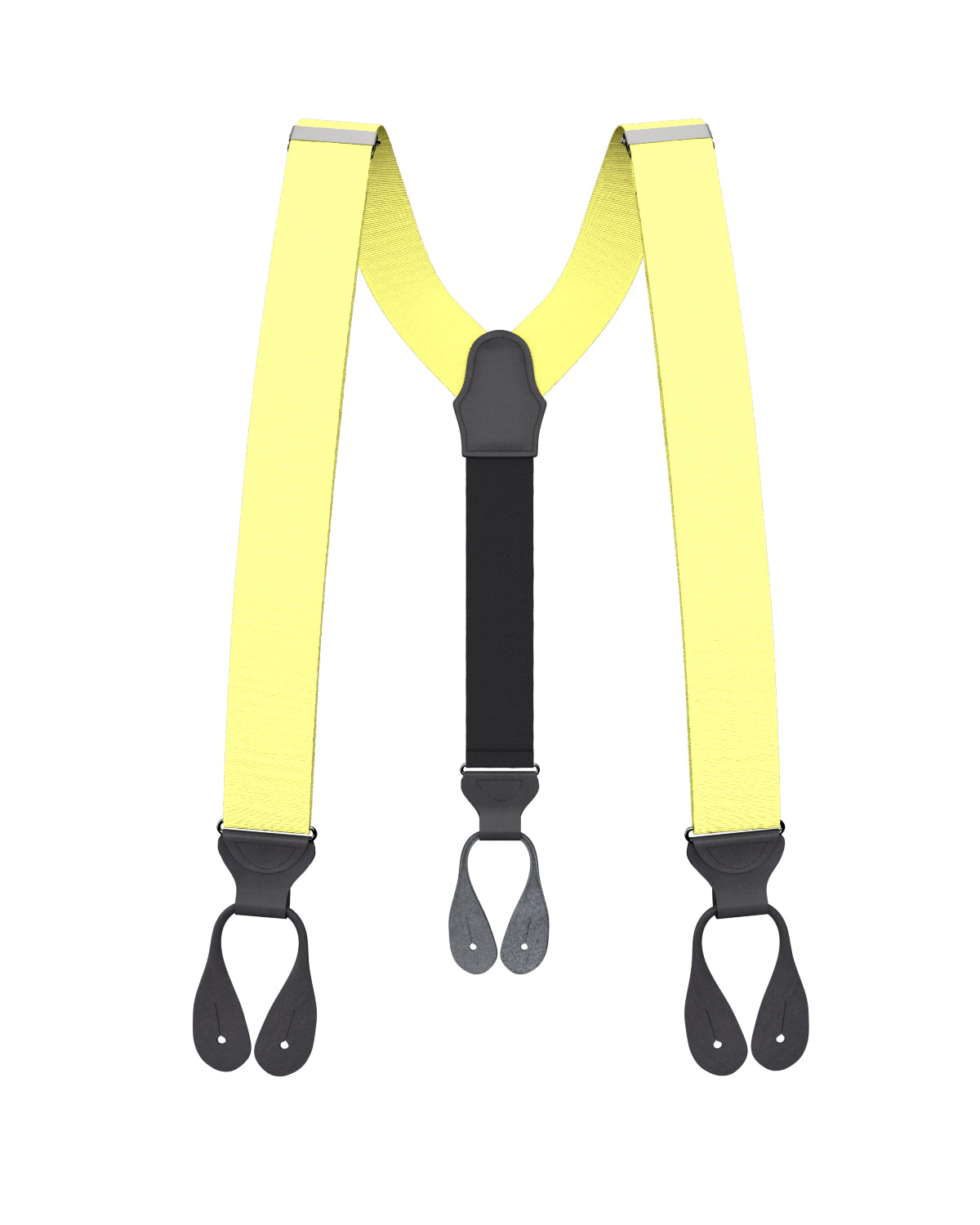 Pale Yellow Grosgrain Suspenders - KK & Jay Supply Co.