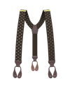Tibbett Spot Brown Suspenders - KK & Jay Supply Co.