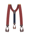 Tibbett Spot Red Suspenders - KK & Jay Supply Co.