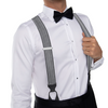 Kingsbridge Black Stripe Suspenders - KK & Jay Supply Co.