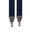 Navy Grosgrain Clip-on Suspenders - KK & Jay Supply Co.