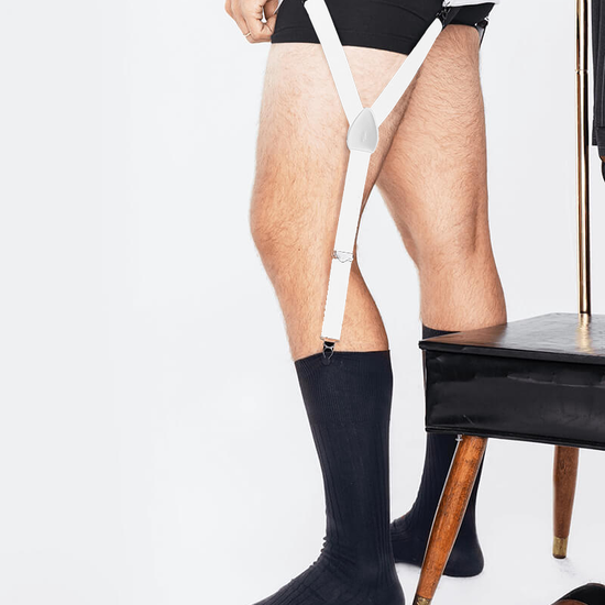 The White Pack<br>1 Original Garters + 1 Sockless Garters - KK & Jay Supply Co.