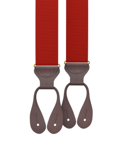 Red Grosgrain Suspenders - KK & Jay Supply Co.