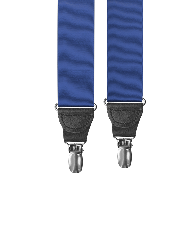 Royal Grosgrain Clip-on Suspenders - KK & Jay Supply Co.