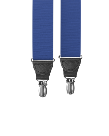 Royal Grosgrain Clip-on Suspenders - KK & Jay Supply Co.