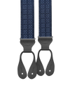 Rosewood Navy Silk Suspenders - KK & Jay Supply Co.