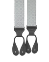 Rosewood Silver Silk Suspenders - KK & Jay Supply Co.