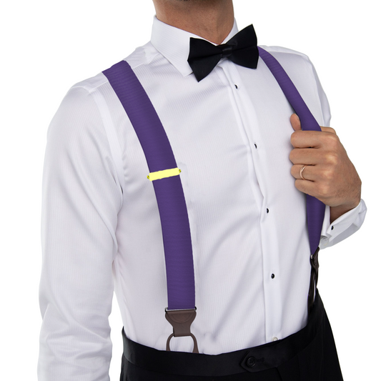 Purple Grosgrain Suspenders - KK & Jay Supply Co.
