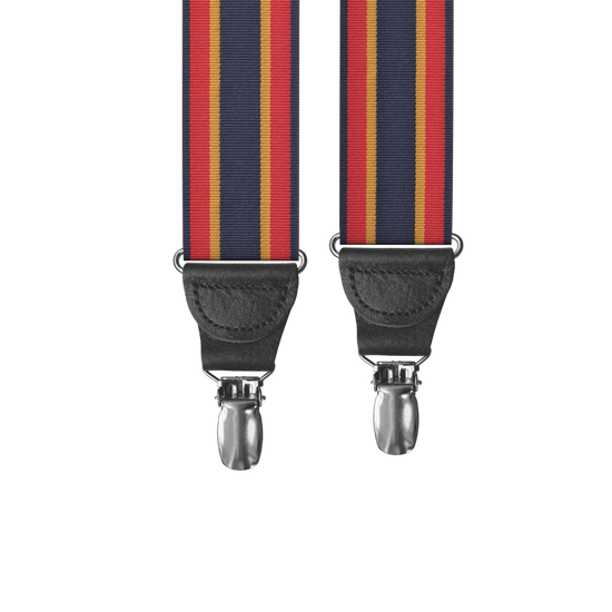 Tremont Stripe Clip-on Suspenders - KK & Jay Supply Co.