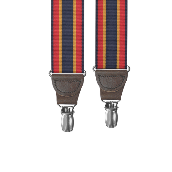 Tremont Stripe Clip-on Suspenders - KK & Jay Supply Co.