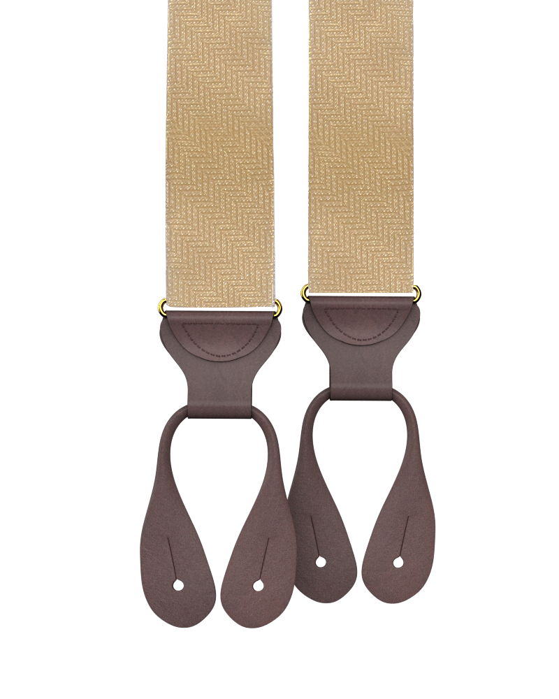 Limited Edition<br>Victor Yellow Silk Suspenders - KK & Jay Supply Co.
