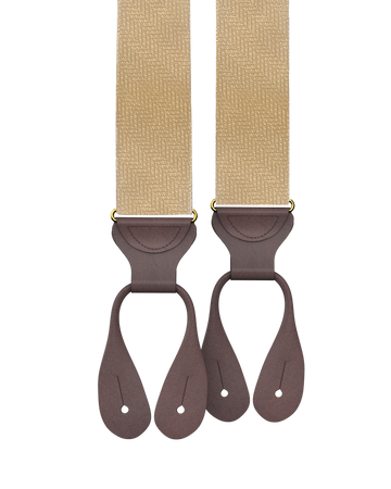 Limited Edition<br>Victor Yellow Silk Suspenders - KK & Jay Supply Co.