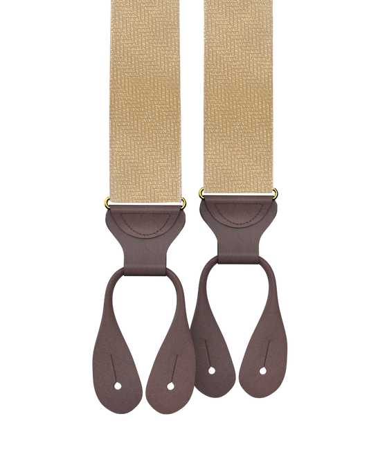 Limited Edition<br>Victor Yellow Silk Suspenders - KK & Jay Supply Co.