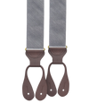 Limited Edition<br>Victor Grey Silk Suspenders - KK & Jay Supply Co.