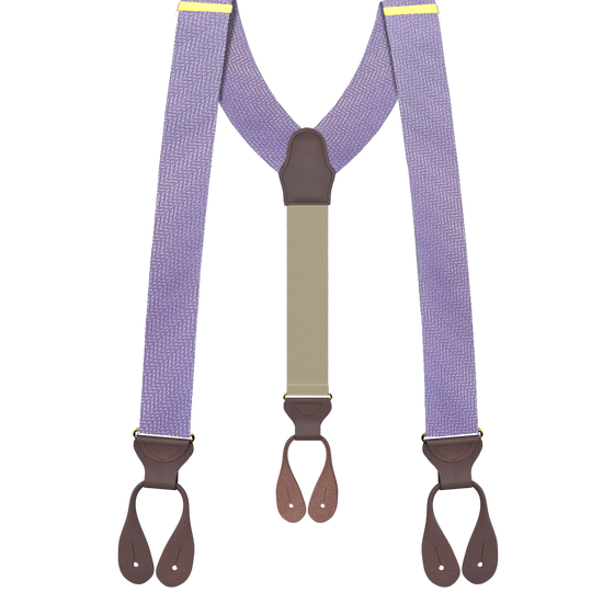 Limited Edition<br>Victor Lavender Silk Suspenders - KK & Jay Supply Co.