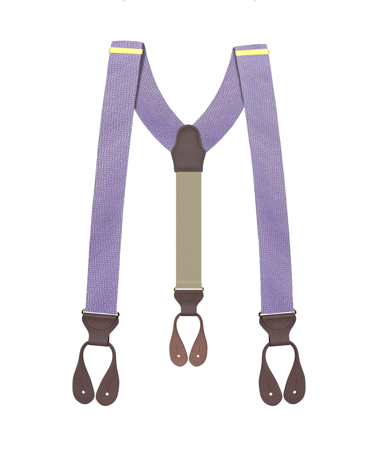Limited Edition<br>Victor Lavender Silk Suspenders - KK & Jay Supply Co.