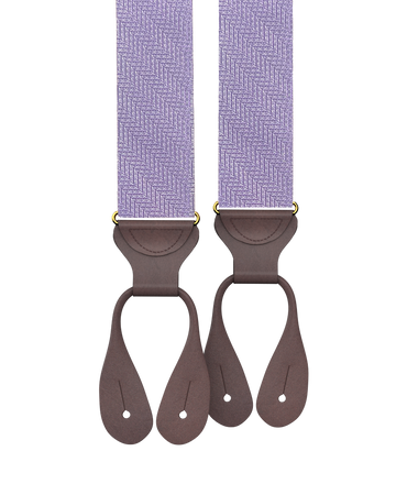 Limited Edition<br>Victor Lavender Silk Suspenders - KK & Jay Supply Co.