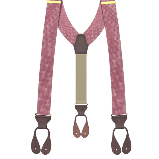 Limited Edition<br>Victor Rose Silk Suspenders - KK & Jay Supply Co.