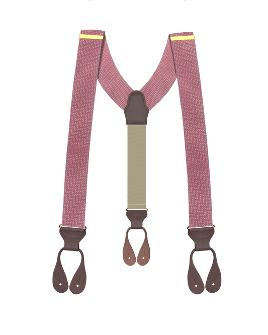 Limited Edition<br>Victor Rose Silk Suspenders - KK & Jay Supply Co.