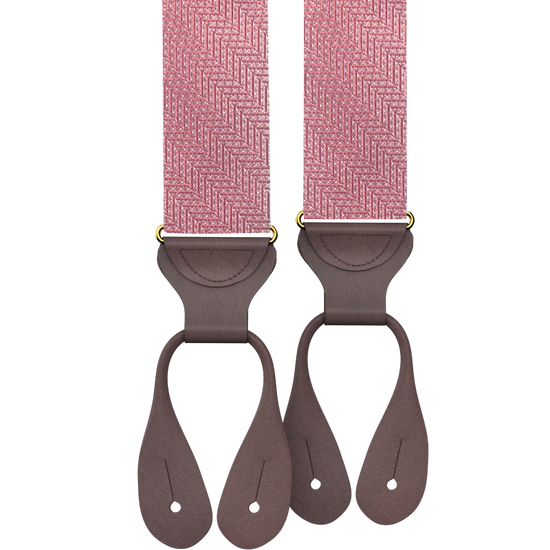 Limited Edition<br>Victor Rose Silk Suspenders - KK & Jay Supply Co.