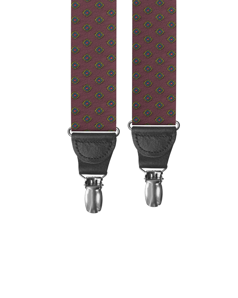 Washington Maroon Clip-on Suspenders - KK & Jay Supply Co.