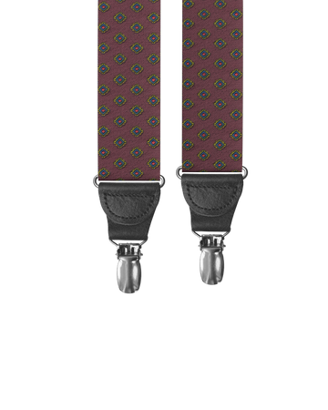 Washington Maroon Clip-on Suspenders - KK & Jay Supply Co.