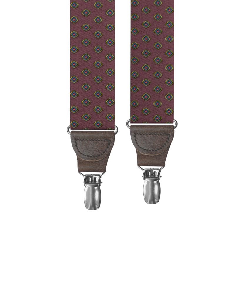 Washington Maroon Clip-on Suspenders - KK & Jay Supply Co.