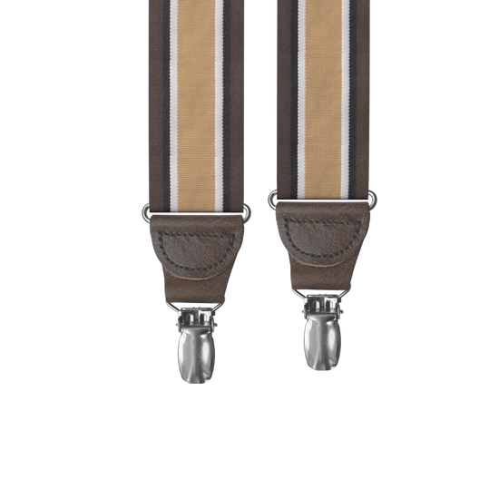 Woodmere Stripe Clip-on Suspenders - KK & Jay Supply Co.