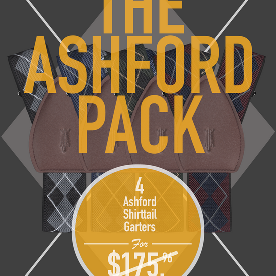 The Ashford Pack<br>4 Argyle Shirttail Garters - KK & Jay Supply Co.