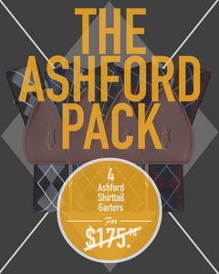 The Ashford Pack<br>4 Argyle Shirttail Garters - KK & Jay Supply Co.