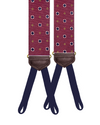 Limited Edition<br>Cambreleng Maroon Silk Suspenders - KK & Jay Supply Co.