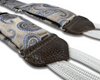 Limited Edition<br>Charlotte Champagne Paisley Silk Suspenders - KK & Jay Supply Co.