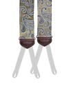 Limited Edition<br>Charlotte Champagne Paisley Silk Suspenders - KK & Jay Supply Co.