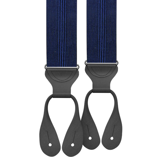 Glenwood Navy Silk Suspenders - KK & Jay Supply Co.